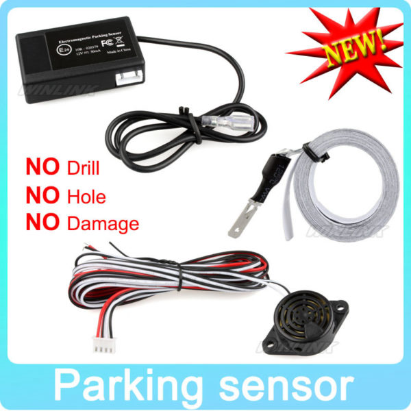 Hot Car Electromagnetic Parking Sensor No HolesEasy install Parking Radar Bumper Guard Backup Reversing Parking System