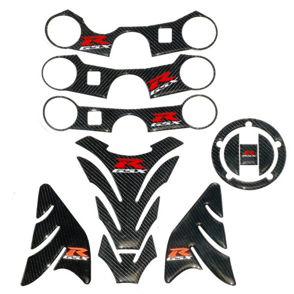 K1 K3 K5 K6 K7 K8 K11 Carbon Tank Cap Sticker Tank Pad Fork Triple Tree Upper Clamp Decal For SUZUKI GSXR GSX-R 750 600 1000