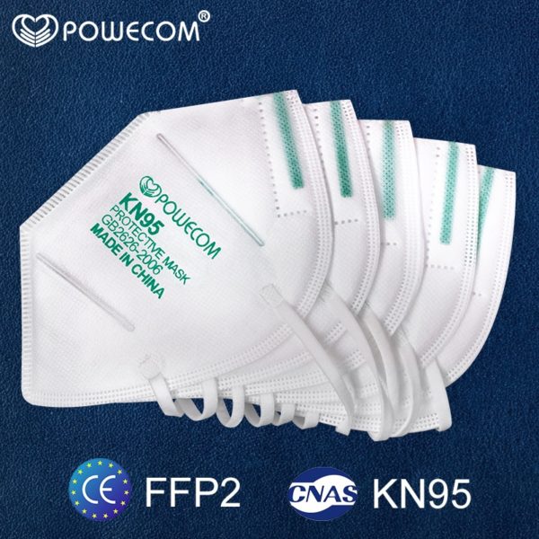 KN95 Face Mask Reusable Protective FFP2 Masks Respirator 5 Layer Filter PM2.5 Safety Adults Mouth Mask POWECOM Mouth Muffle