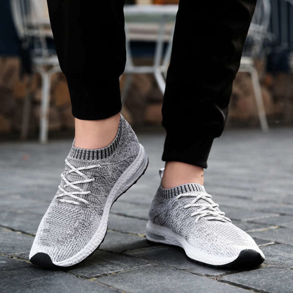 Large Size Running Shoes for Men Slip on Light Weight Sport Shoes Male Air Cushion Sneakers Comfort Mesh Men's Sports Shoe H6 - Image 4