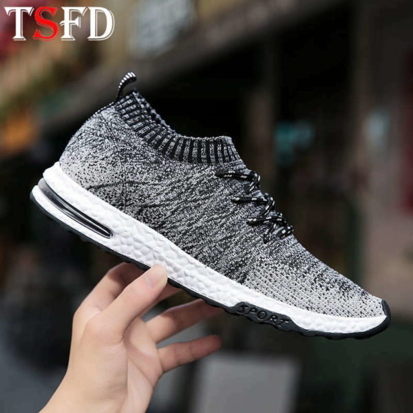 Large Size Running Shoes for Men Slip on Light Weight Sport Shoes Male Air Cushion Sneakers Comfort Mesh Men's Sports Shoe H6