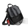 Leather Backpack Female 2021New Korean Fashion Wild One-Shoulder Casual Leather Backpack Travel Bag Large Capacity Anti-Theft - Image 5