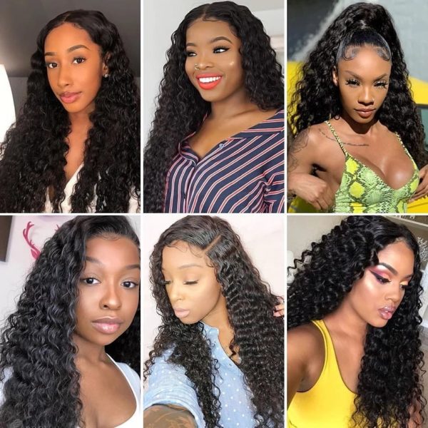 Luvin Hair Deep Curly Lace Front Wig Human Hair Wigs For Black Women Brazilian Deep Wave 13x4 Glueless Lace Wig Pre Plucked - Image 6