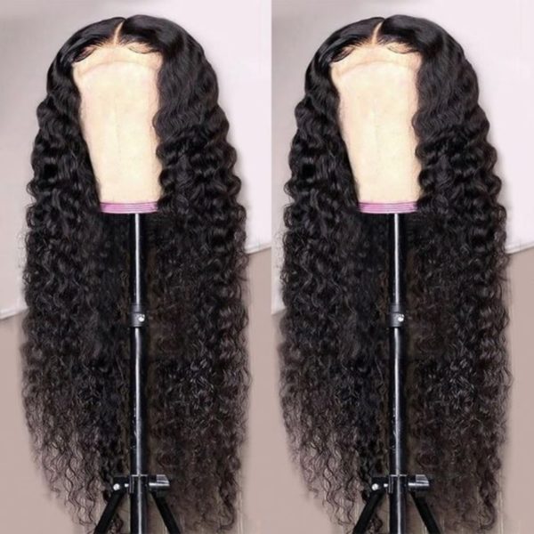 Luvin Hair Deep Curly Lace Front Wig Human Hair Wigs For Black Women Brazilian Deep Wave 13x4 Glueless Lace Wig Pre Plucked - Image 3