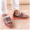 Luxury Crocodile leather stitching casual sneakers Fashionable high-end handmade sport shoes - Image 4