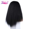 Lydia Afro Kinky Straight U Part Natural Black Color Hair Wig Heat Resistant Synthetic 16-22 Inch Daily Wigs For Women Ladies - Image 3