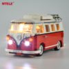 MTELE DIY LED Light Up Kit For Creator Series The T1 Camper Van Compatile With 10220 21001