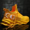 Male Light Soft Sneakers Mesh Breathable Thick Sole Hole Running Sports Shoes Cushioning Athletic Wearable