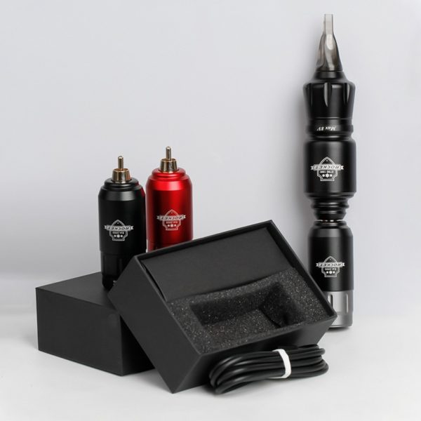 Mini Rocket Tattoo Machine Set Japan Motor Wireless Tattoo Power Supply RCA Interface Rotary Tattoo Pen Kit - Image 5