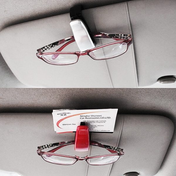 Misima Auto Sun Visor Glasses Fastener Clip Holder For Sunglasses Eyeglasses Ticket Card Universal Multi-Function Portable - Image 5