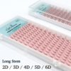 NATUHANA 2D 3D 4D 5D 6D False Lashes Premade Russian Volume Fans Individual Faux Mink Pre made Volume Fans Eyelash Extensions