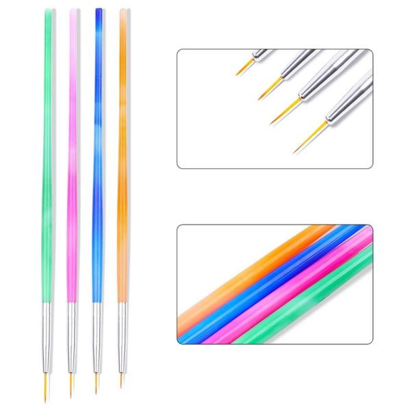 Nail Brush For Manicure Gel Brush For Nail Art 15Pcs/Set Nail Brush Acrylic Liquid Powder Carving Gel Brush - Image 6