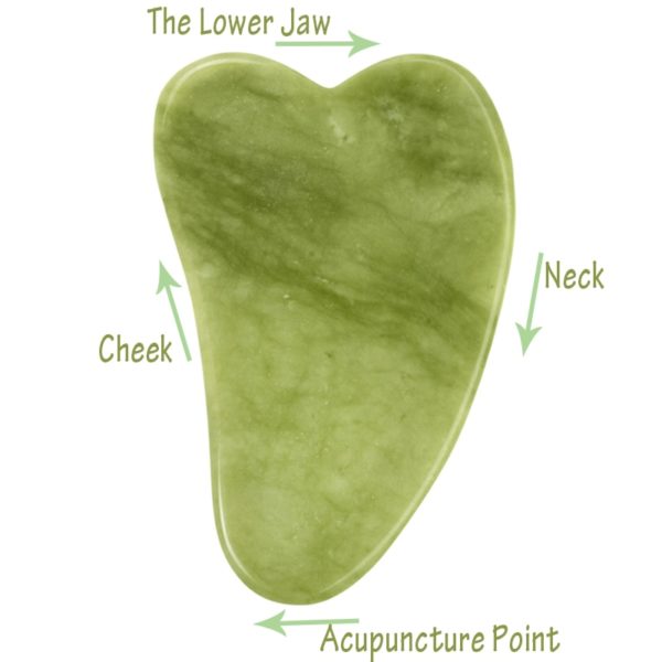 Natural Jade Face Massager Gua sha Scraper Board Facial Guasha Meridian Muscle Relaxation Skin Lifting Face Thin Gouache Scraper - Image 4