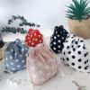 New Plaid Canvas Drawstring Bag Small Size Storage Bag Christmas Gift Candy Jewelry Organizer Cosmetic Coins Keys Bags Packing - Image 2