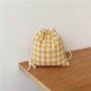 New Plaid Canvas Drawstring Bag Small Size Storage Bag Christmas Gift Candy Jewelry Organizer Cosmetic Coins Keys Bags Packing - Image 5