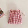 New Plaid Canvas Drawstring Bag Small Size Storage Bag Christmas Gift Candy Jewelry Organizer Cosmetic Coins Keys Bags Packing - Image 6
