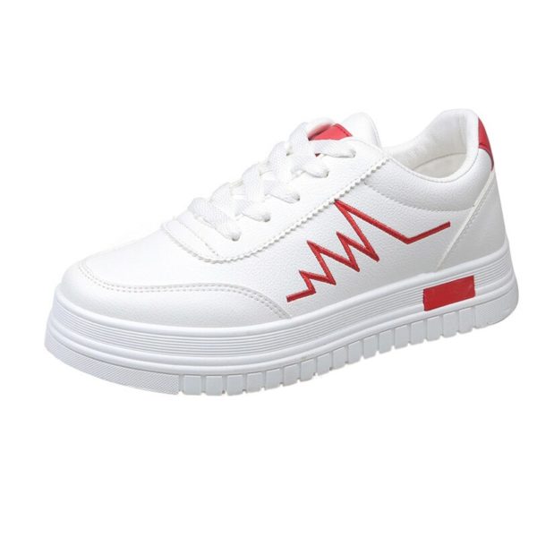 New Women Casual Shoes Women Sneakers Fashion Breathable PU Leather Platform White Women Shoes Soft Footwears - Image 2