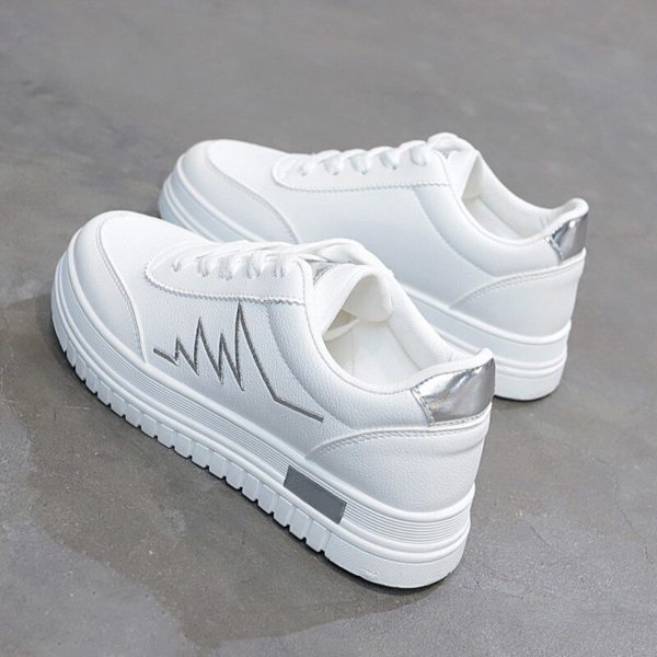 New Women Casual Shoes Women Sneakers Fashion Breathable PU Leather Platform White Women Shoes Soft Footwears - Image 3