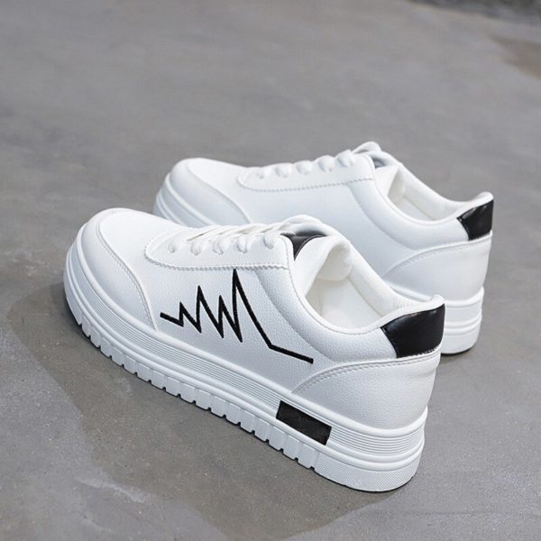 New Women Casual Shoes Women Sneakers Fashion Breathable PU Leather Platform White Women Shoes Soft Footwears - Image 5