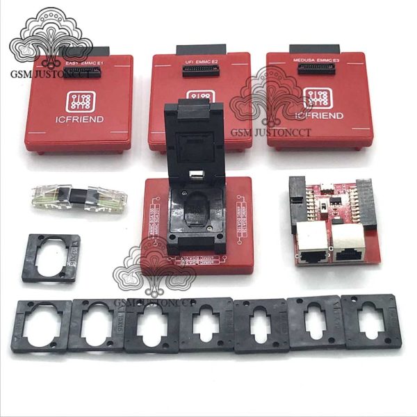 New version Full set Easy Jtag plus box MOORC E-MATE X E MATE PRO BOX EMMC BGA 13 IN 1 For HTC/ Huawei/LG/Motorola /Samsung.. - Image 4