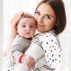 Organic Baby Bibs Burp Cloths for Baby Boys and Girls Ultra Absorbent Burping Cloth Unisex Fashion Newborn Towel - Image 2