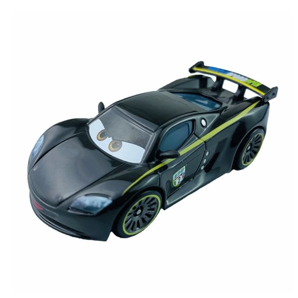 Original Disney Pixar 2 3 Metal Alloy Car Lightning McQueen Matt Jackson Storm Ramirez Mike Queen Pixar Car Toy - Image 2