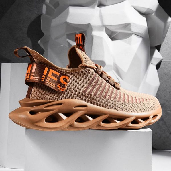 Oversize Summer Lightweight Sport Shoes Men Sneakers Autumn Sports Shoes Men Sneakers for Running Brown Male Snickers GME-0056 - Image 4