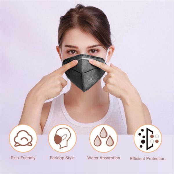 POWECOM Mask KN95 Activated Carbon Masks Adult Kids Anti-fog And Dustproof Protective Face Masks Face Mouth Masks Respirator - Image 5