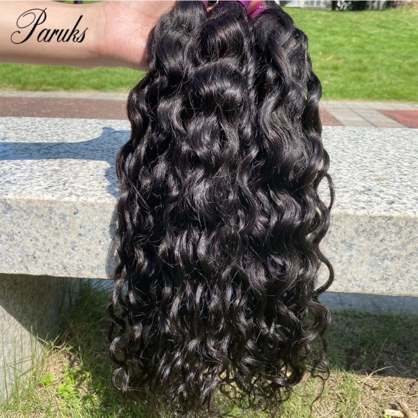 Paruks Raw Indian Hair Bundles Natural Wave 100% Human Virgin Hair Weaving Wholesale Hair Bundles Extensions For Black Woman - Image 4