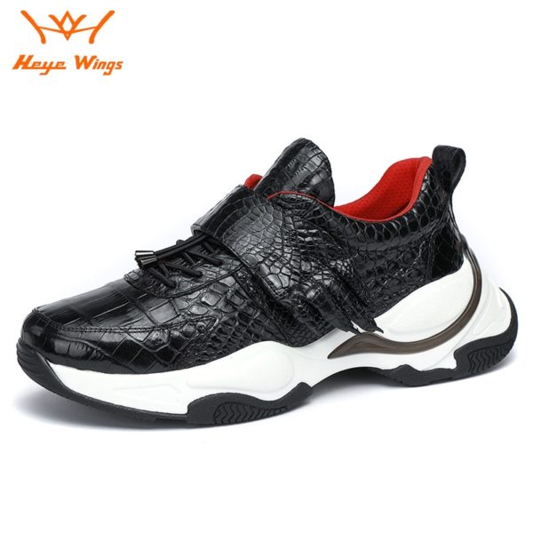 Personality Fashion Sport Footwear Crocodile Skin Unisex Luxurious Sneakers Couple Simple Trend Casual Shoes