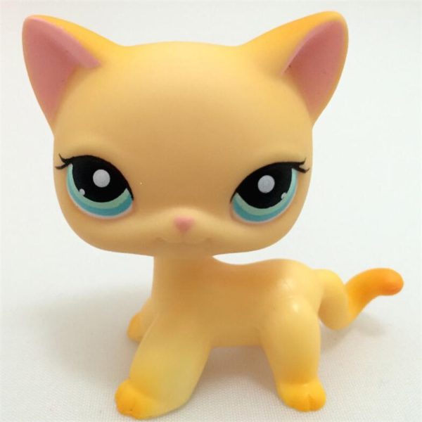 Pet Shop Lps Toys Standing Short Hair Cat White Red Sparkle European Kitty Littlest Girl Xmas Gift Anime Figure Dragon Ball - Image 3