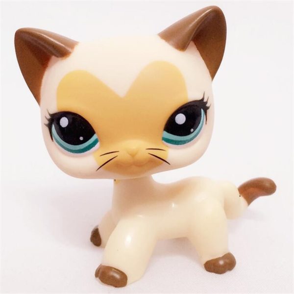 Pet Shop Lps Toys Standing Short Hair Cat White Red Sparkle European Kitty Littlest Girl Xmas Gift Anime Figure Dragon Ball - Image 4