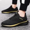 Plus Size Summer Lightweight Male Sneakers Men's Running Shoes Women Sneakers Sport Shoes Sports for Men Black Gold Tennis E-513