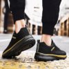 Plus Size Summer Lightweight Male Sneakers Men's Running Shoes Women Sneakers Sport Shoes Sports for Men Black Gold Tennis E-513 - Image 2
