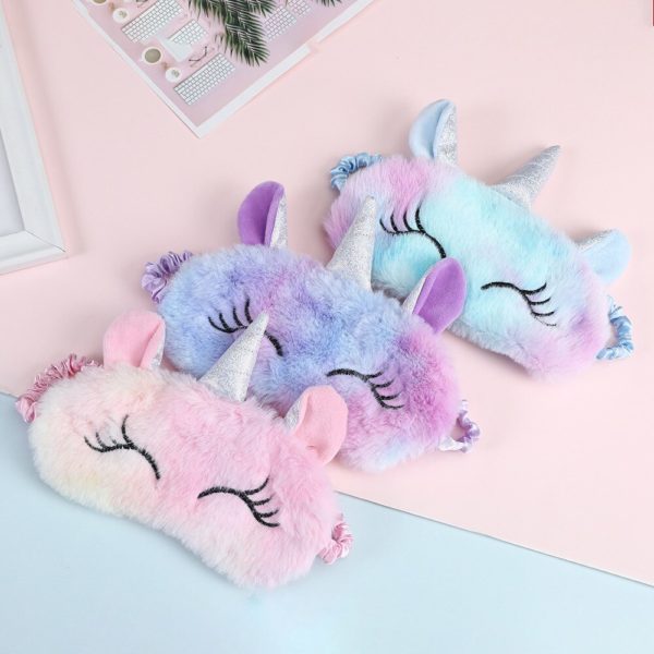 Plush Anime Sleeping Eye Mask Cute Kids Sleep Mask Cartoon 3D Eye Cover Eye Blindfolds Travel Eye Band Shade Rest Eyepatch - Image 2