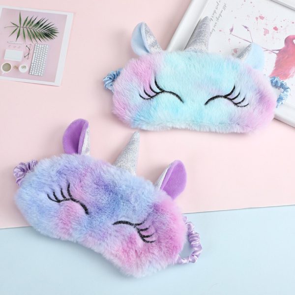 Plush Anime Sleeping Eye Mask Cute Kids Sleep Mask Cartoon 3D Eye Cover Eye Blindfolds Travel Eye Band Shade Rest Eyepatch - Image 4