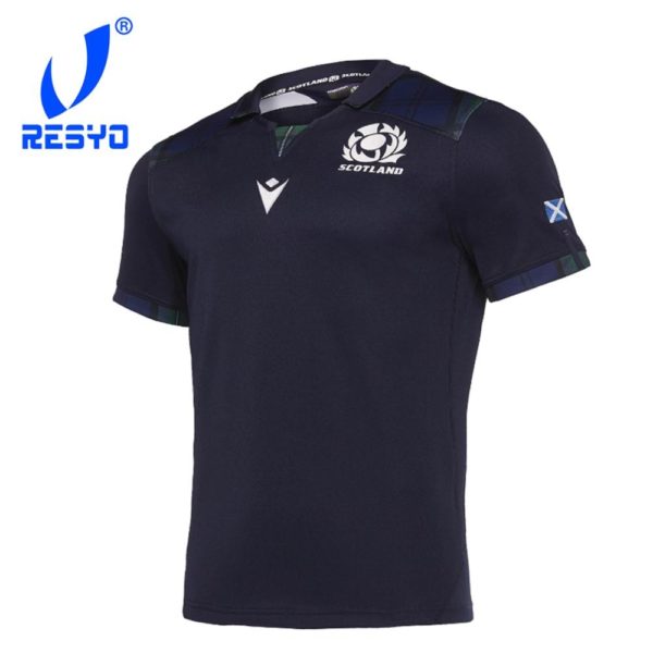 RESYO FOR SCOTLAND RUGBY 2019 HOME JERSEY Sport Shirt S-3XL