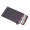 RFID Anti-theft Smart Wallet Thin ID Card Holder Unisex Automatically Solid Metal Bank Credit Card Holder Business Mini - Image 2