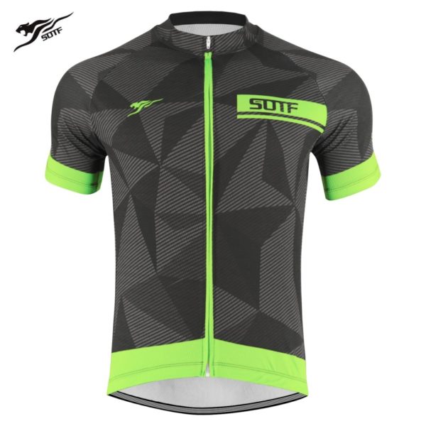 SOTF Geometric Breathable Anti-Wrinkle Cycling Jersey Short Sleeve Road Bike shirt Mountain Bike Cycling Clothing Men Women - Image 4