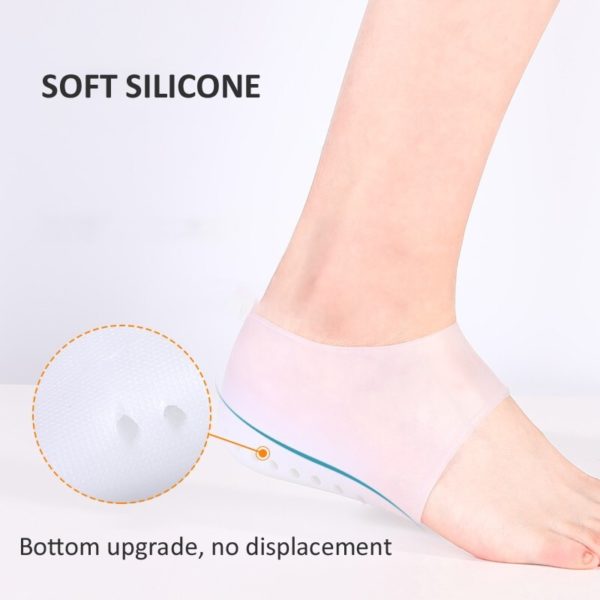 Silicone Invisible Height Increase Insole 1.5CM 2.5CM 3.5CM Lift New Upgrade Soft Socks Shoes Pad for Men Women dropshipping - Image 3