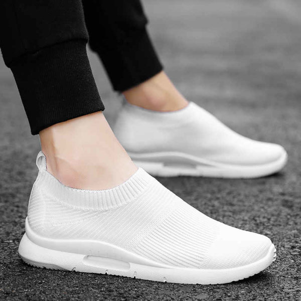 Slip on Men's Running Shoes Men Sneakers Large Size Sports Shoes Man Mesh Sport Shoe Male Low Top Flat Athletic Trainers New Q5 - Image 4