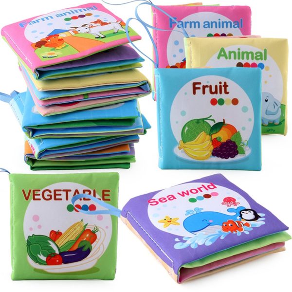 Soft Cloth Books Rustle Sound Infant Books Baby Books Quiet Books Educational Stroller Rattle Toys for Newborn Baby 0-12 month - Image 2