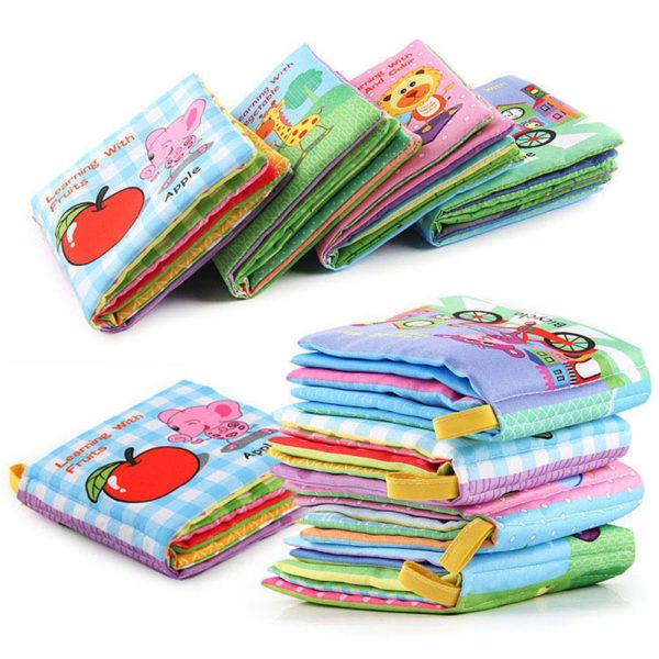 Soft Cloth Books Rustle Sound Infant Books Baby Books Quiet Books Educational Stroller Rattle Toys for Newborn Baby 0-12 month - Image 4