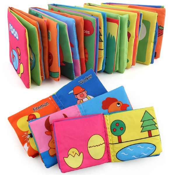 Soft Cloth Books Rustle Sound Infant Books Baby Books Quiet Books Educational Stroller Rattle Toys for Newborn Baby 0-12 month - Image 5