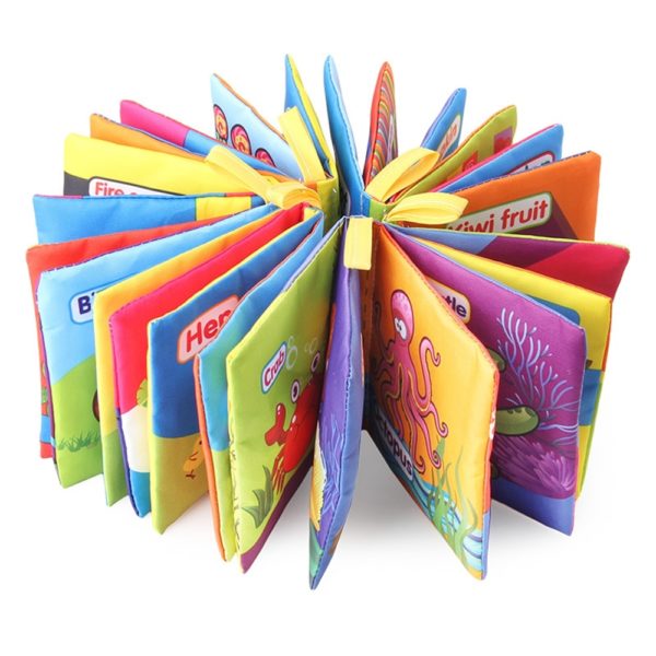 Soft Cloth Books Rustle Sound Infant Books Baby Books Quiet Books Educational Stroller Rattle Toys for Newborn Baby 0-12 month - Image 6