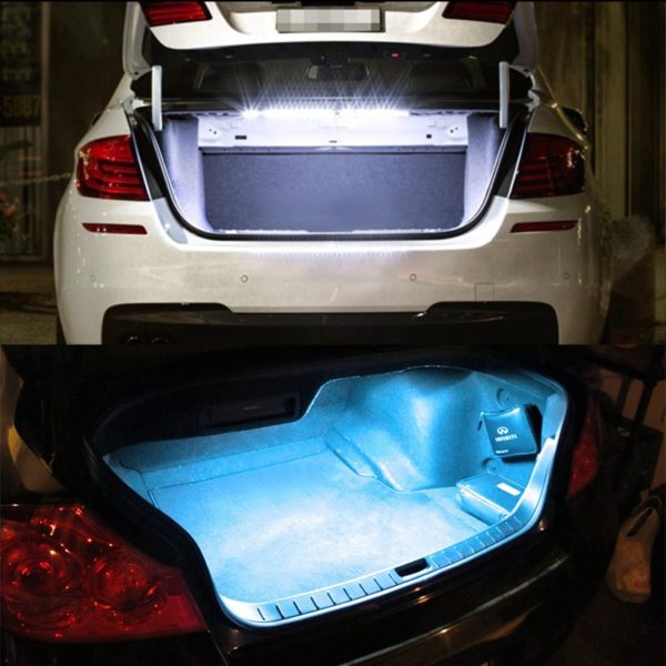 Super Bright 18-SMD LED Strip Light For Car Trunk Cargo Area Luggage Compartment Area Interior Illumination Ice Blue/White/Blue - Image 5