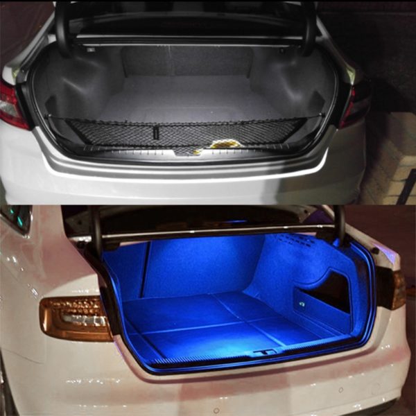 Super Bright 18-SMD LED Strip Light For Car Trunk Cargo Area Luggage Compartment Area Interior Illumination Ice Blue/White/Blue - Image 6