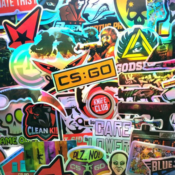 TD ZW 50Pcs Cs Go Sticker Pack for Laptop Luggage Mac Book Guitar Car Bicycle Motorcycle Sticker Colorful Vinyl DIY Decal Sticke - Image 2