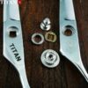 TITAN professional hairdresser barber hairdressing hair cutting thinning set of 7inch hair scissors - Image 2