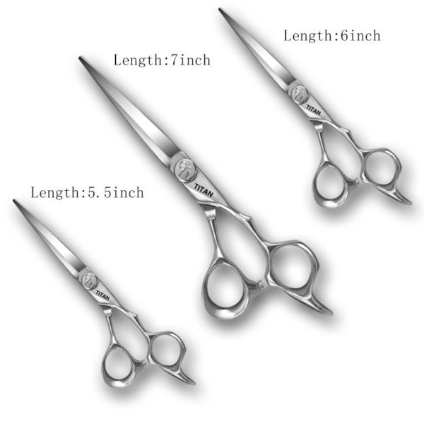 TITAN professional hairdresser barber hairdressing hair cutting thinning set of 7inch hair scissors - Image 5